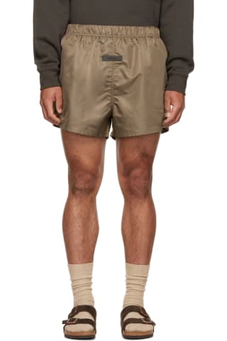 피어오브갓 에센셜 반바지 Essentials Brown Nylon Shorts,Wood, image