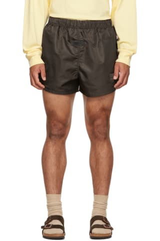 피어오브갓 에센셜 반바지 Essentials Gray Nylon Shorts,Off black, image