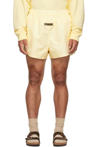 피어오브갓 에센셜 반바지 Essentials Yellow Nylon Shorts,Canary, image