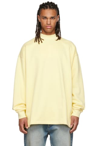 피어오브갓 에센셜 맨투맨 Essentials Yellow Relaxed Sweatshirt,Canary