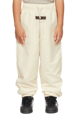 피어오브갓 에센셜 Essentials Kids Off-White Nylon Track Pants,Egg shell