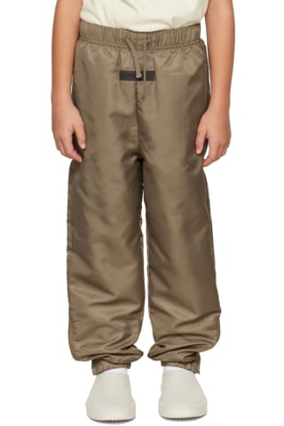피어오브갓 에센셜 Essentials Kids Brown Nylon Track Pants,Wood
