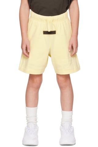 피어오브갓 에센셜 키즈 반바지 Essentials Kids Yellow Jersey Shorts,Canaryrnrn