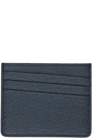 메종 마르지엘라 카드 지갑 Maison Margiela Navy Leather Card Holder,Slate blue