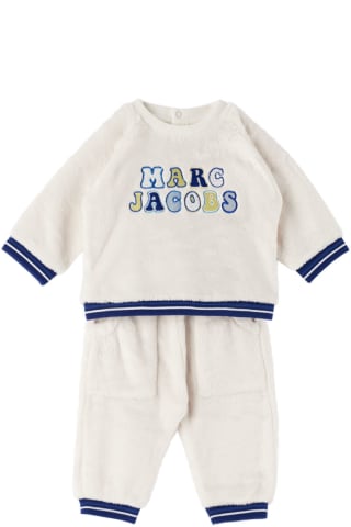 Marc Jacobs Baby Off-White Fleece Lounge Pants