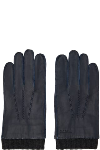 폴 스미스 Paul Smith Navy Deerskin Gloves
