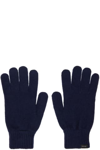 폴 스미스 Paul Smith Navy Cashmere Gloves