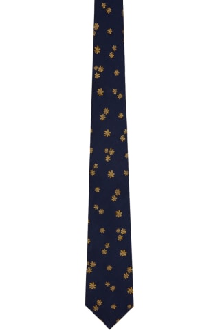 폴 스미스 Paul Smith Navy Floral Tie,Blues