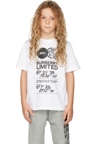 Burberry Kids White Joel T-Shirt