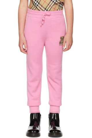 Burberry Kids Pink Thomas Bear Lounge Pants