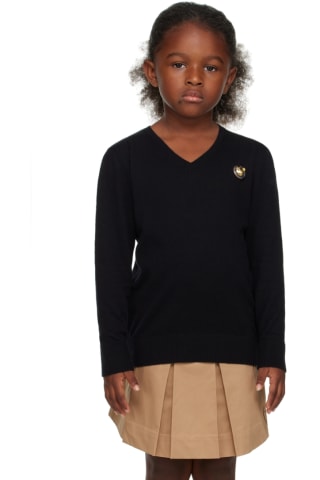 Burberry Kids Black Thomas Bear Sweater