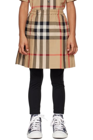 Burberry Kids Beige Vintage Check Skirt