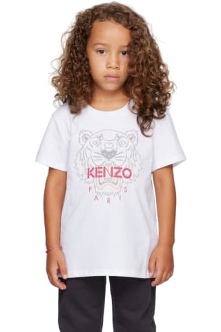 Kenzo Kids White Tiger T-Shirt