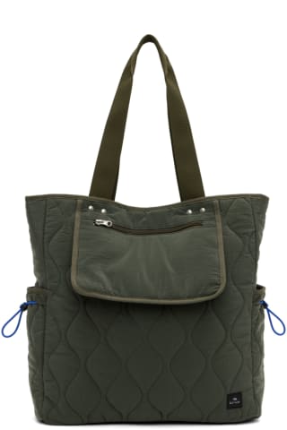 PS by 폴 스미스 Paul Smith Reversible Green Quilted Tote,Greens, image