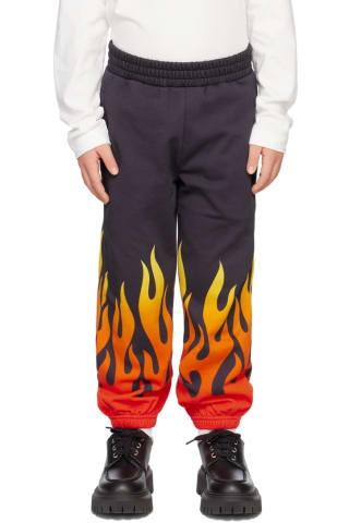 Stella McCartney Kids Black Flame Lounge Pants