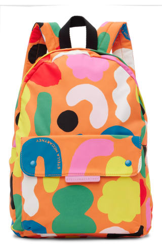 Stella McCartney Kids Orange Graphic Backpack