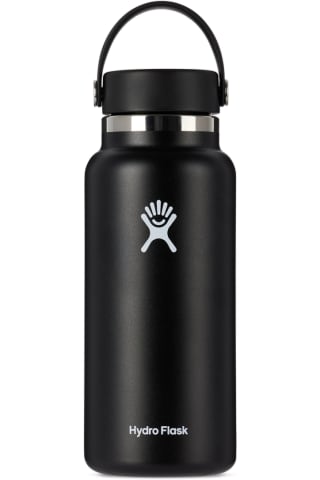 Hydro Flask Black Wide Mouth Bottle, 32 oz