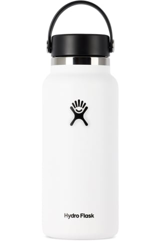 Hydro Flask White Wide Mouth Bottle, 32 oz