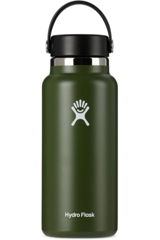 Hydro Flask Green Wide Mouth Bottle, 32 oz