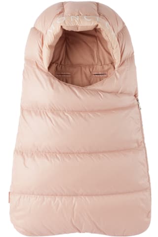 Moncler Enfant Baby Pink Down Nest Sleeping Bag