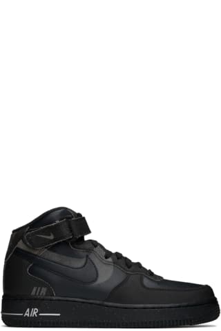 나이키 에어포스 1 07 남성 스니커즈 Nike Black Air Force 1 Mid 07 Sneakers,Off-black