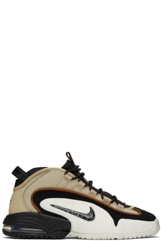 나이키 Nike Black & Beige Air Max Penny Sneakers,Rattan
