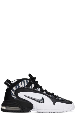 나이키 Nike Black & White Air Max Penny Sneakers