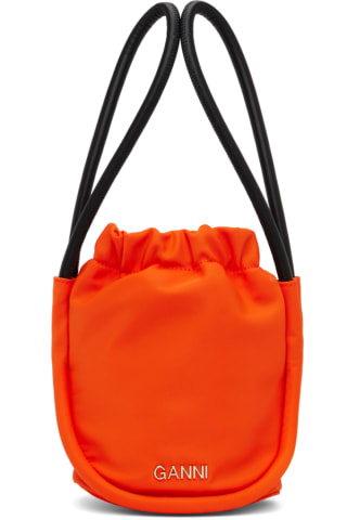 가니 미니 노트 숄더백 GANNI Orange Mini Knot Bag,Orangeade