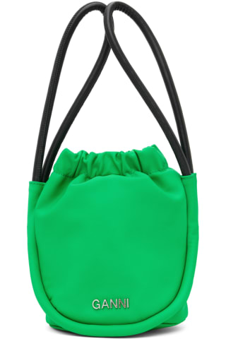 가니 미니 노트 숄더백 GANNI Green Mini Knot Bag,Kelly green