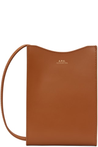 아페쎄 제이미 넥 파우치 (폰백)  A.P.C. Brown Jamie Pouch,Terracotta, image