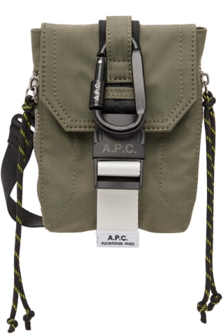 아페쎄 A.P.C. Khaki Trek Messenger Bag,Khaki, image