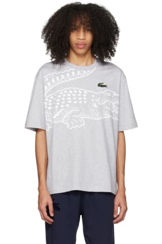 Lacoste Gray Printed T-Shirt