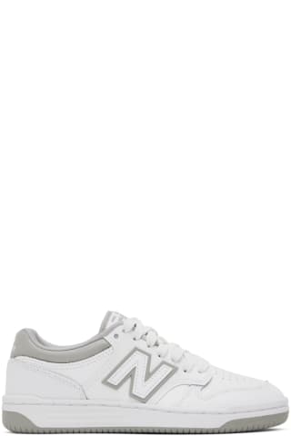 뉴발란스 480 스니커즈 여성용 New Balance White 480 Sneakers,White, image