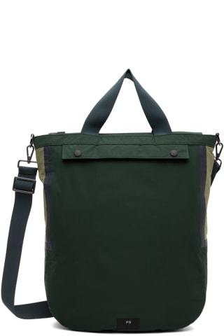 PS by 폴 스미스 Paul Smith Green Patch Pocket Tote,Green, image