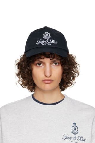 Sporty & Rich Navy Vendome Hat