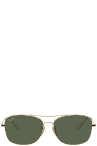 레이밴 선글라스 Ray-Ban Gold Caravan Sunglasses