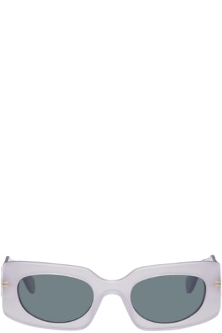마크 제이콥스 Marc Jacobs Purple Rectangular Sunglasses,Lilac, image
