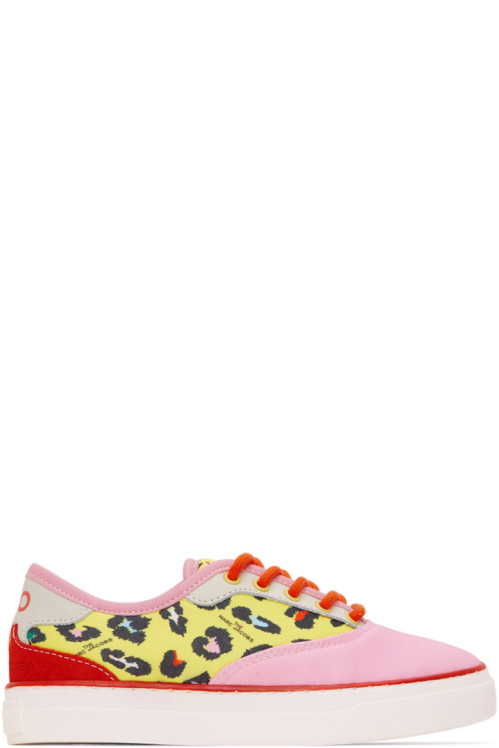 Marc Jacobs Kids Pink & Yellow Hawaii Sneakers