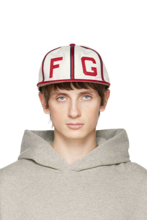 피오갓 에센셜 Fear of God ESSENTIALS Off-White New Era Edition FG Strapback Cap,Cream, image