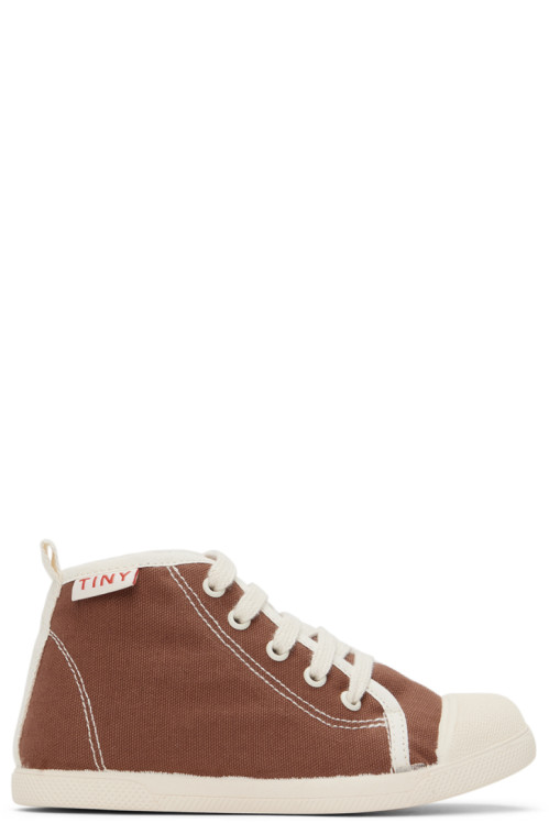 TINYCOTTONS Kids Brown Solid Sneakers