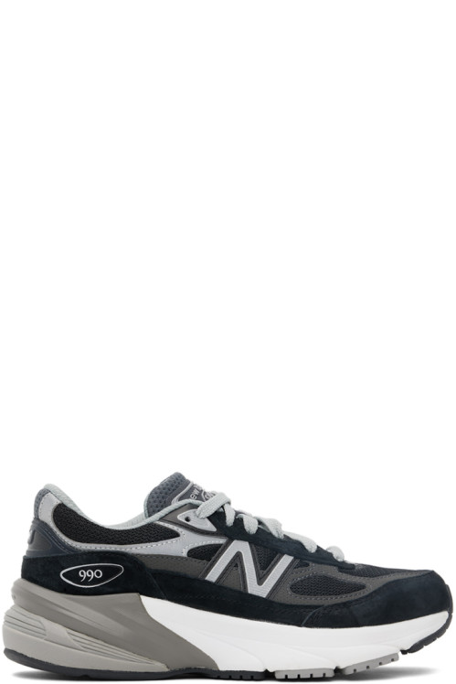 New Balance Kids Black & Silver Fuelcell 990v6 Sneakers