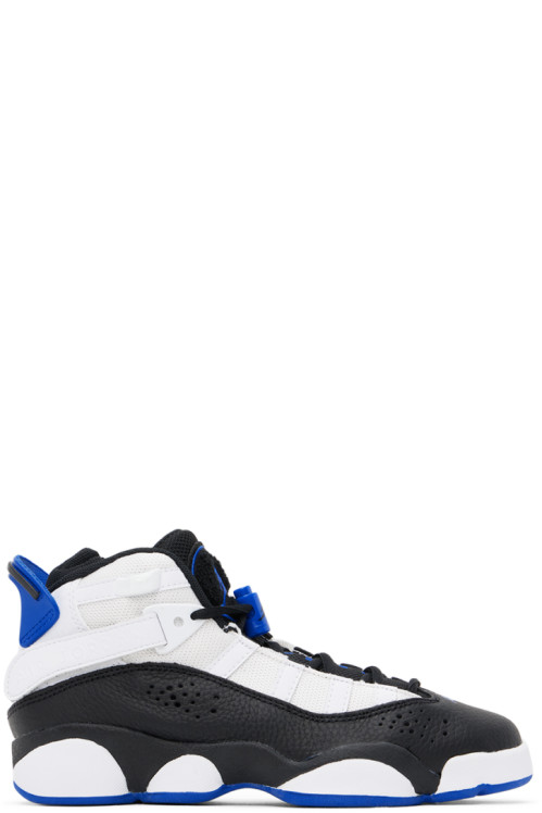 Nike Jordan Kids White & Black Jordan 6 Rings Big Kids Sneakers