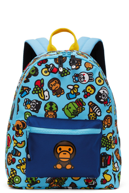 BAPE Kids Blue Baby Milo Mixed Fruit Backpack