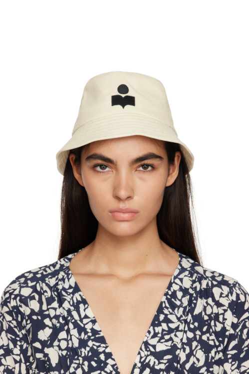 Isabel Marant Off-White Haley Bucket Hat,Ecru