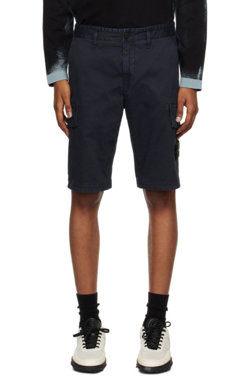 스톤 아일랜드 Stone Island Navy Patch Shorts,Navy blue rnSupplier