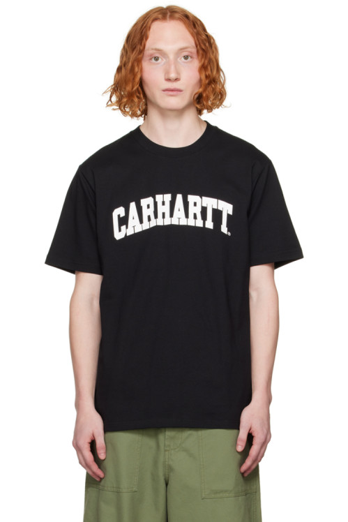 칼하트 칼하트WIP Carhartt Work In Progress Black University Script T-Shirt