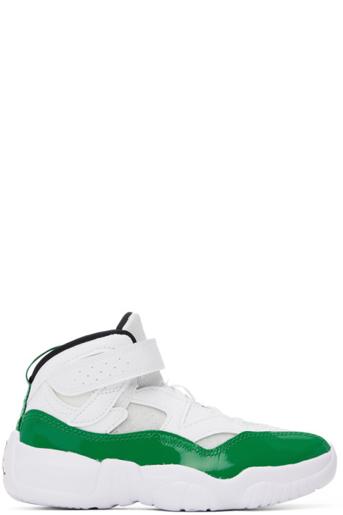 Nike Jordan Kids White Jumpman Two Trey Little Kids Sneakers
