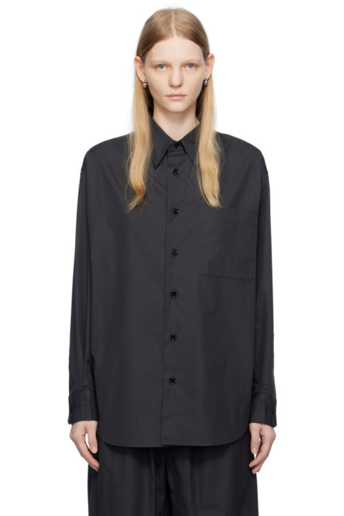 LEMAIRE   Gray Shirt,Squid ink,image