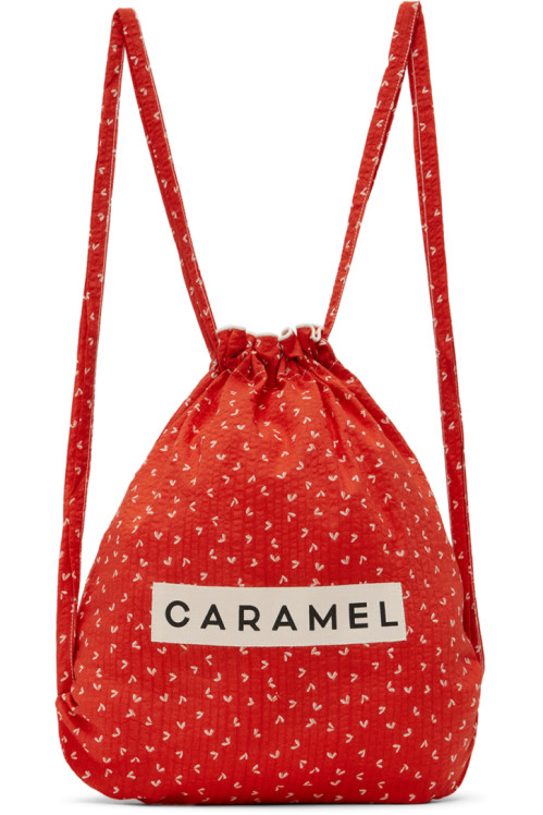 Caramel Kids Red Patch Backpack