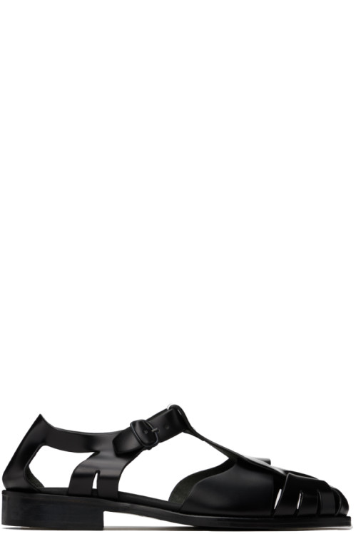 HEREU Black Pesca Sandals,Black,image